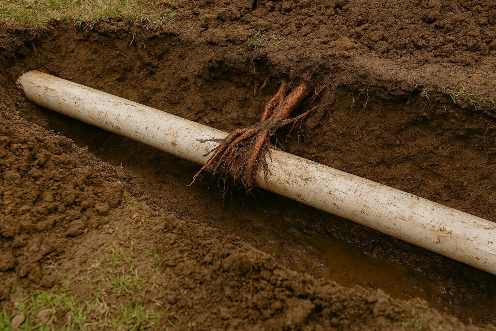 tree root pipe intrusion